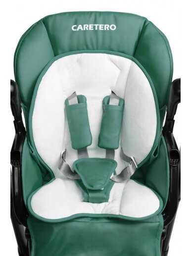 Daudzfunkcionāls barošanas krēsls Caretero Indigo, black/green 9