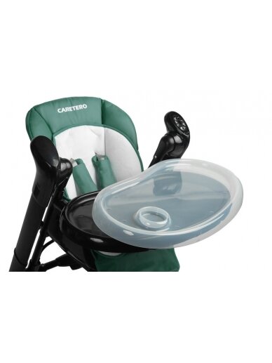 Daudzfunkcionāls barošanas krēsls Caretero Indigo, black/green 10