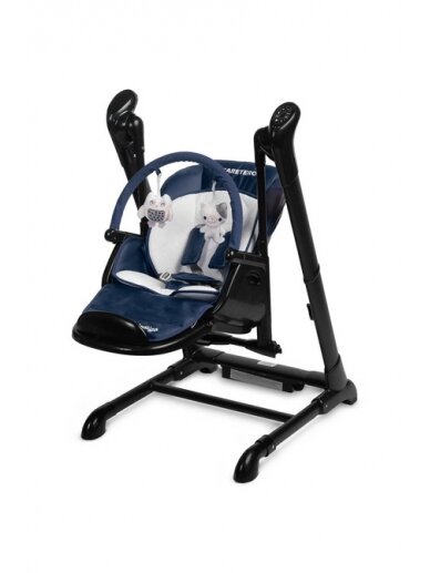 Daudzfunkcionāls barošanas krēsls Caretero Indigo, black/navy 1