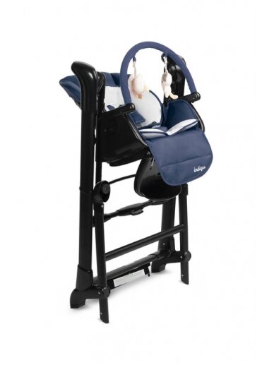 Daudzfunkcionāls barošanas krēsls Caretero Indigo, black/navy 16