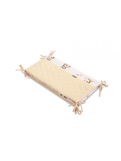 Bērnu gultas aizsargs Sensillo, 120 cm, Bunny Beige 1