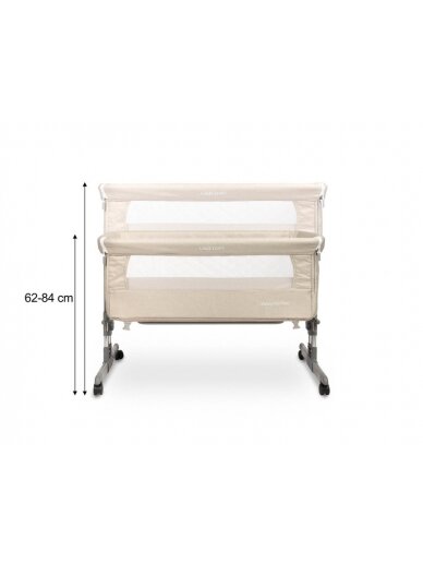 CARETERO BEDSIDE CRIB - gultiņa SLEEP2GETHER BEIGE 18