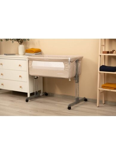 CARETERO BEDSIDE CRIB - gultiņa SLEEP2GETHER BEIGE 19