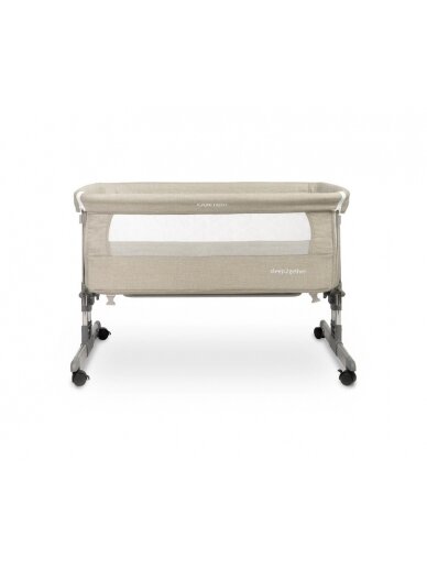 Caretero BEDSIDE CRIB SLEEP2GETHER GREY 9