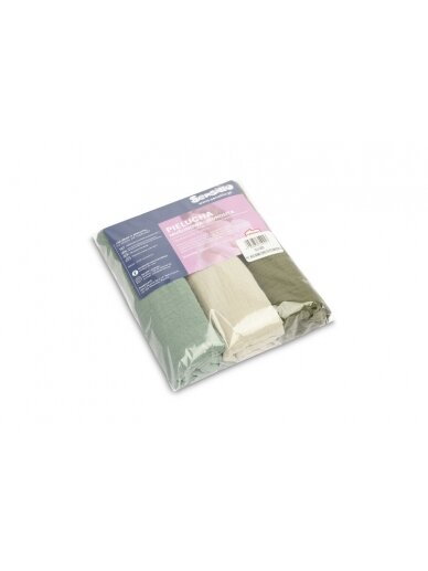 Sensillo MUSLIN DIAPER UNIFORM GREEN (Pack - 3 pcs) 3