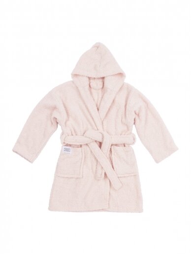 Terry bathrobe for children, Meyco Baby,(Soft Pink)