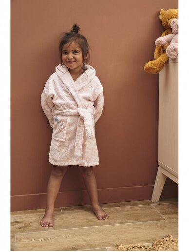 Terry bathrobe for children, Meyco Baby,(Soft Pink) 2