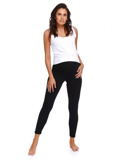 Cotton maternity leggings by DN (black)