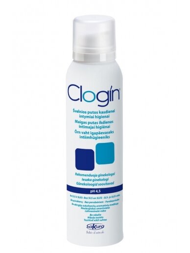 Intimate hygiene cleansing foam after childbirth, CLOGIN