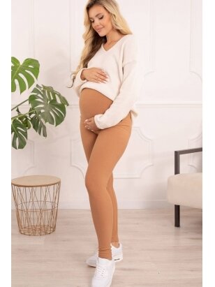 Warm maternity leggings, Mommy (beige)