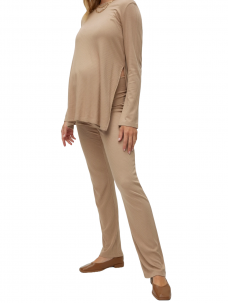 MLGEMMA maternity trousers, Mama;licious (sand)