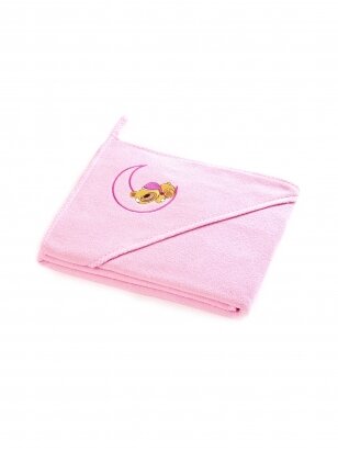 Terry cotton towel 100x100, pink