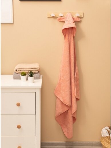 Terry cotton towel 90x90, Sensillo (Pink bunny) 1