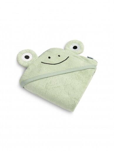 Terry cotton towel 90x90, Sensillo (Green frog)