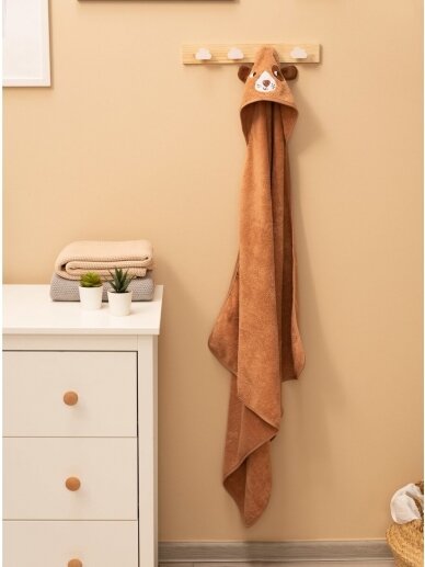 Terry cotton towel 90x90, Sensillo (Brown dog) 1