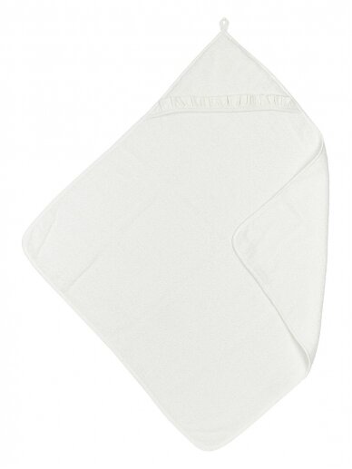 Zīdaiņu dvielis ar kapuci, 80x80, Meyco Baby (White)