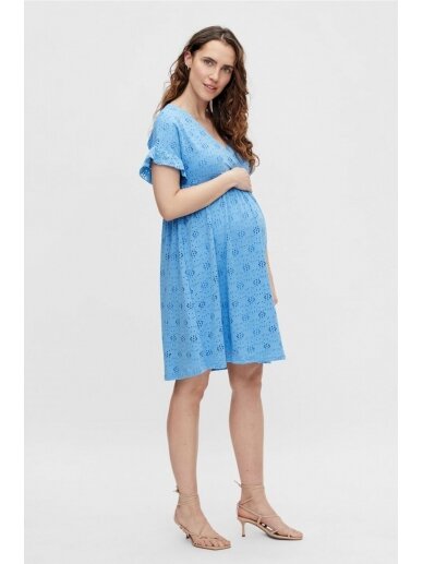 Mldinna 2 in 1 mini dress by Mama;licious (blue) 1