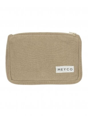 Wiper pouch knit basic Taupe, Meyco Baby
