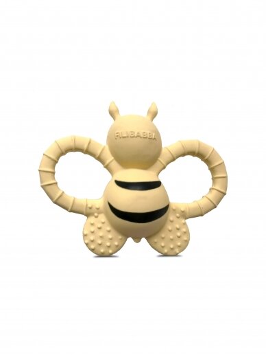 Teether - Bella the bee natural rubber - pale banana, FILIBABBA 6