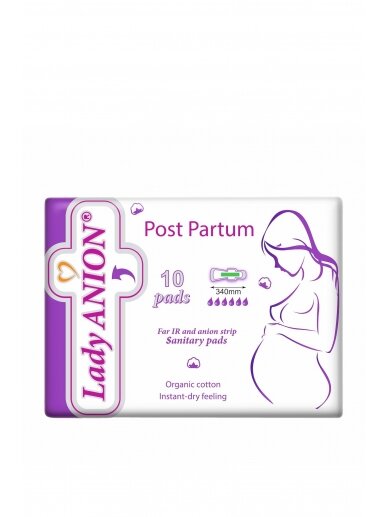 LADY ANION Post Partum higiēniskās paketes, 10 gab.