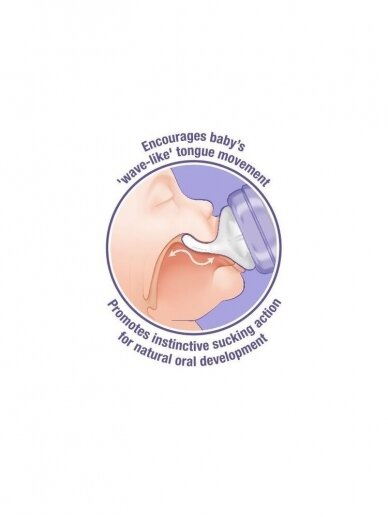 Barošanas pudelīte NaturalWave® Teat ar knupīti 2