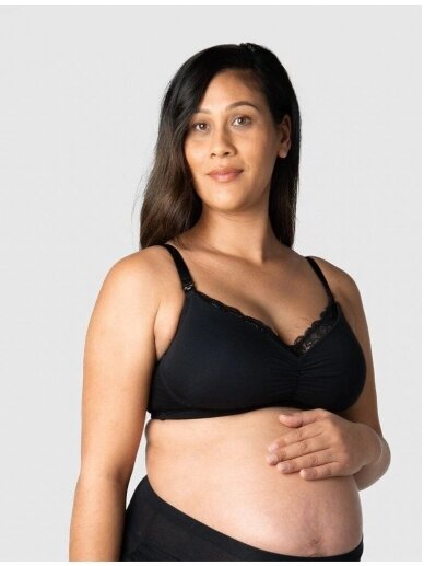 Serenity Bamboo Black multifit nursing bra - wirefree by Hotmilk 5