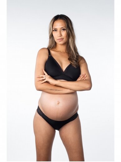 Maternity and nursing bra Ambition Triangle by Hot Milk (black) (Kopija) 1
