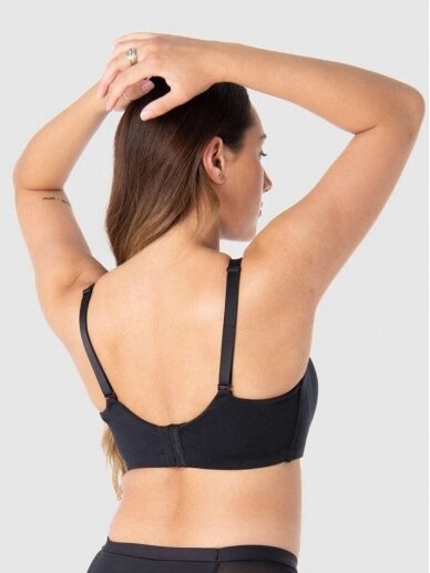 EMBRACE LEAKPROOF BLACK T-SHIRT NURSING BRA - WIREFREE 2