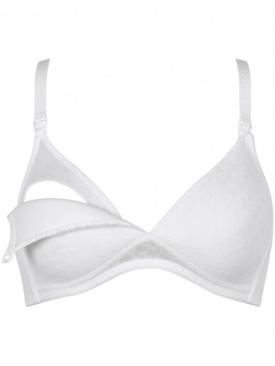 Bra for pregnant and nursing, Naturana (white)