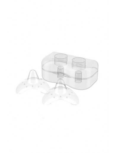 Silicone nipple shield in a box 2 pcs. Size M, BabyOno 1