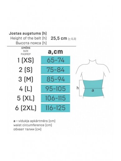 Pēcdzemdību ortopēdiskā josta, 9901 Air, Tonus Elast (Balts) 3