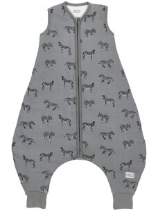Baby sleep overall winter jumper, TOG 2.0, Meyco Baby, Zebra Animal (grey) 104 cm.