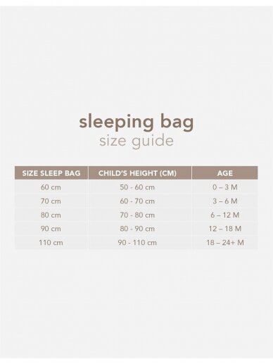 Sleeping bag for baby, by Noppies TOG 3.0 60cm 3