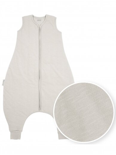 Baby sleep overall winter jumper, TOG 2.0, Meyco Baby, Slub greige 92cm