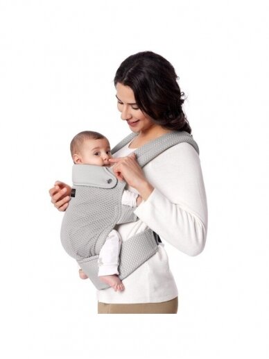 Momcozy ergonomic baby carrier with mesh (Gray) 1