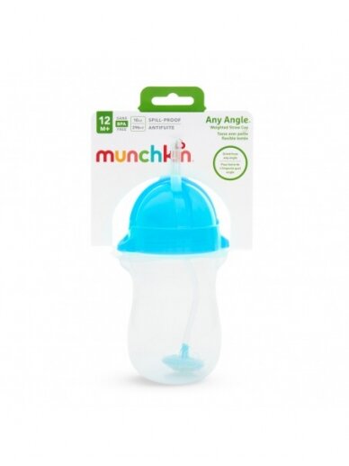 MUNCHKIN Any Angle Straw Cup, Blue, 12m+, 296ml, 01246101 1