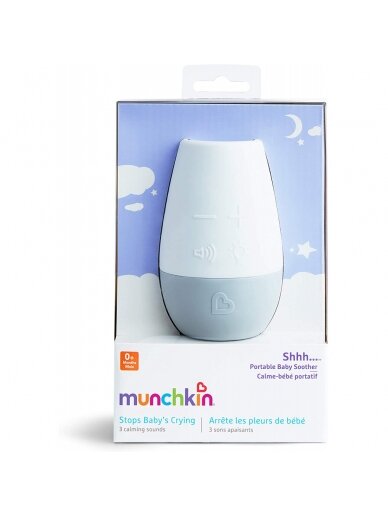 MUNCHKIN SHHH...Pārnēsājams bērnu knupis, skaņas aparāts un nakts gaisma, 01241502 1