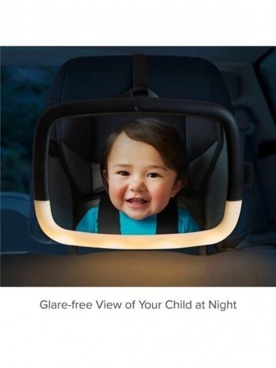 Munchkin Night Light spogulis bērna uzraudzībai automašīnā Baby In-Sight 4