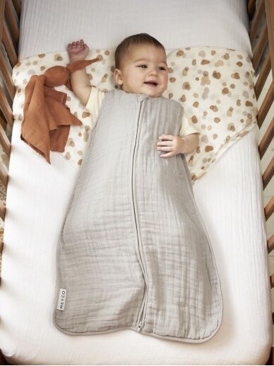 Muslin sleeping bag, TOG 0.5,110cm, Meyco Baby Uni greige 2