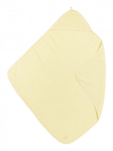 Zīdaiņu dvielis ar kapuci 80x80, Meyco Baby (Uni soft yellow)