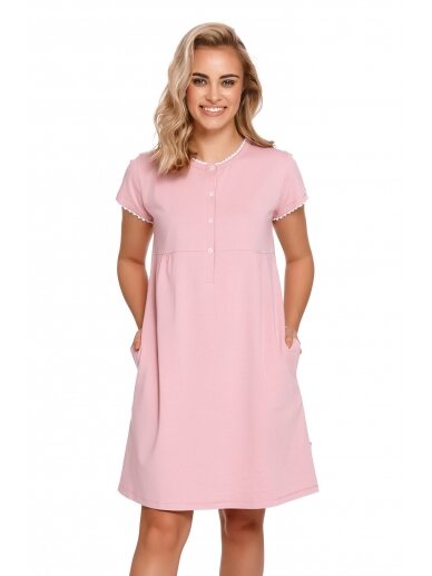 Pregnancy and nursing nightdress by DN (pink) 5