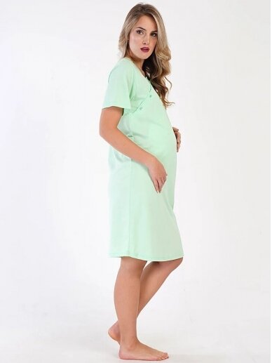 Maternity breastfeeding nightdress Watermelons, by Vienetta (green) 2