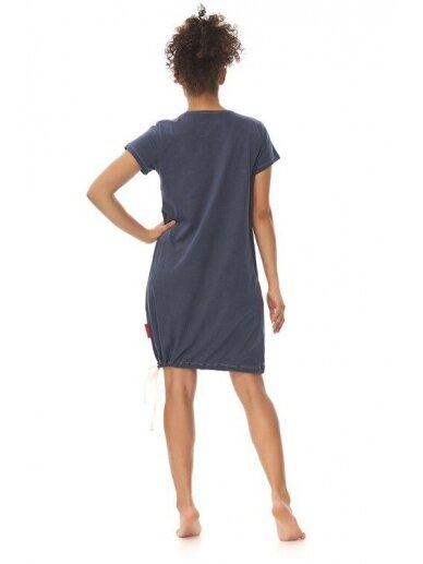 Nursing nightdress by DN (blue) 2