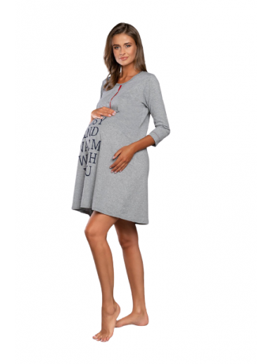 Nursing nightdress Balsam by IF (grey) 1