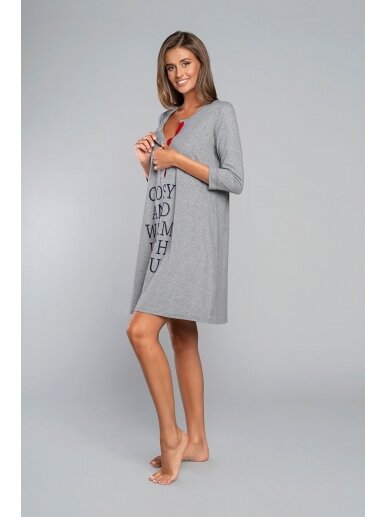 Nursing nightdress Balsam by IF (grey) 2