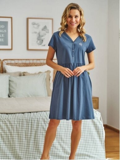 Nightwear for pregnant and nursing Deep Blue, DN 4