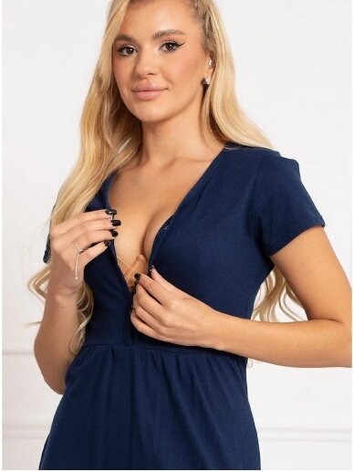 Nightwear for pregnant and nursing women, Ismena, by ForMommy (dark blue) 6