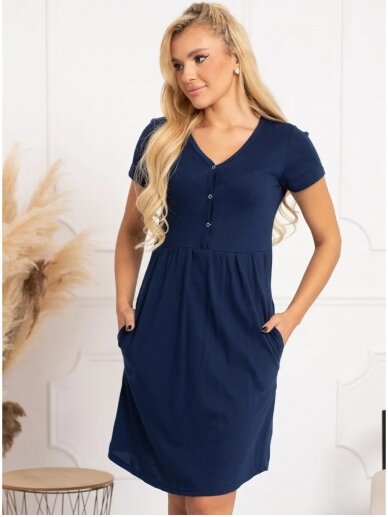 Nightwear for pregnant and nursing women, Ismena, by ForMommy (dark blue) 1