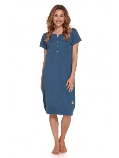 Nursing nightdress by DN (blue) 2