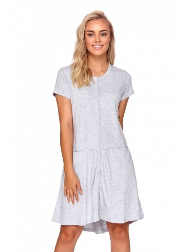 Maternity breastfeeding nightdress by DN (light grey) 7